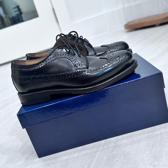 Gallucci boys black leather brogues - Picture 3 of 5